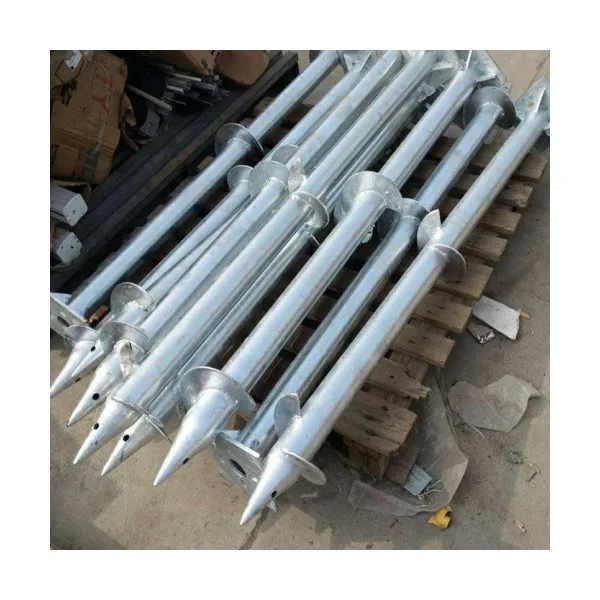 Open Field Hot Dip Galvanizing Steel Pipe Anchor Otter No Dig Ground Screw