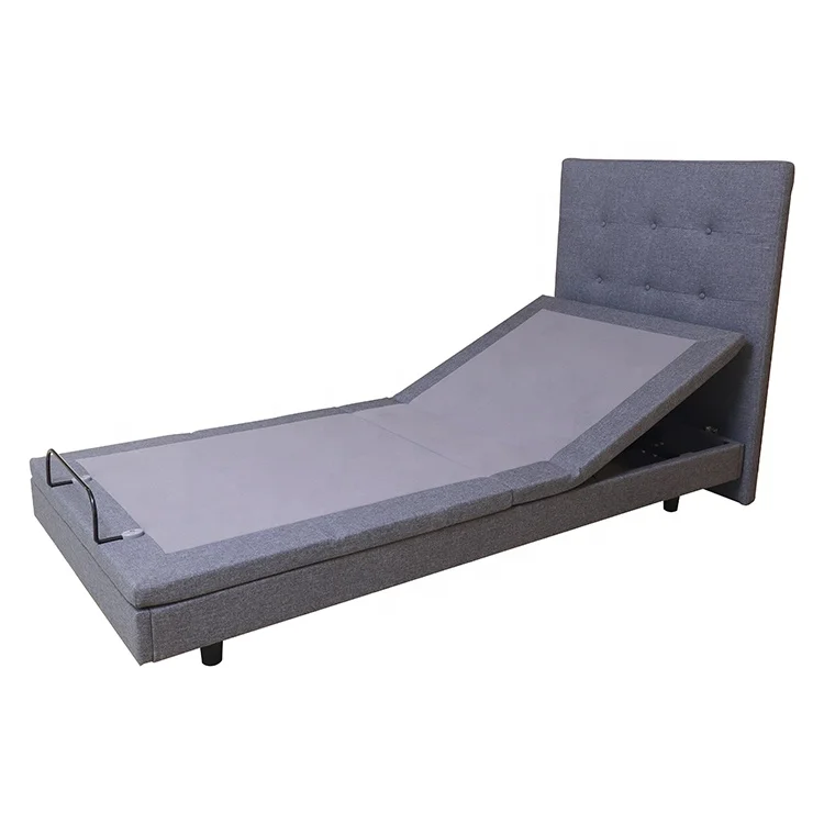 Professional Factory Manufacturing Ergonomics Bed Frames Adjustable Bedstead With Headboard