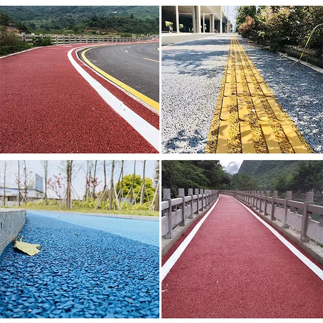 
Colored asphalt pavement colored mixture colored concrete pavement colored asphalt 