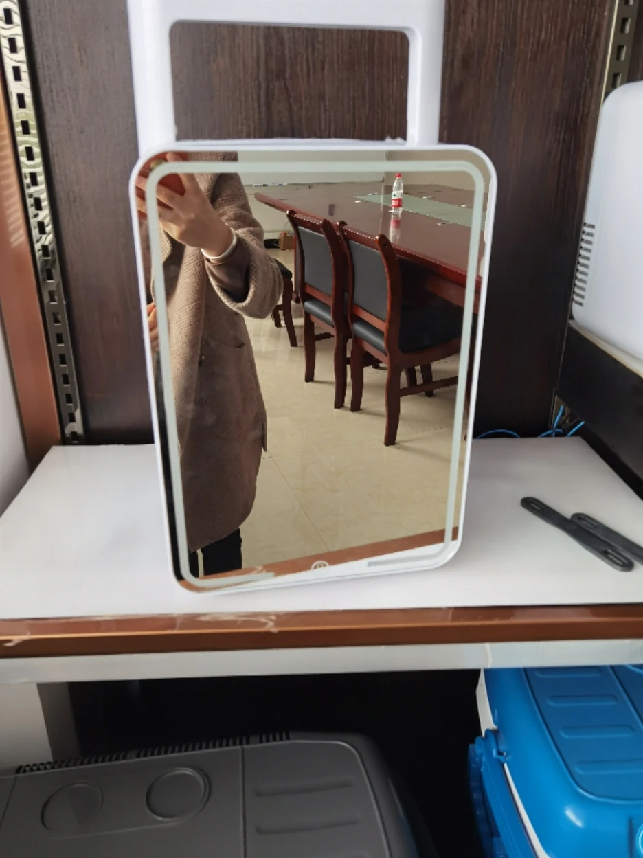 10L Portable Smart Led Mirror Makeup Fridge Retro-style Mini Refrigerator for Cosmetics Hotel