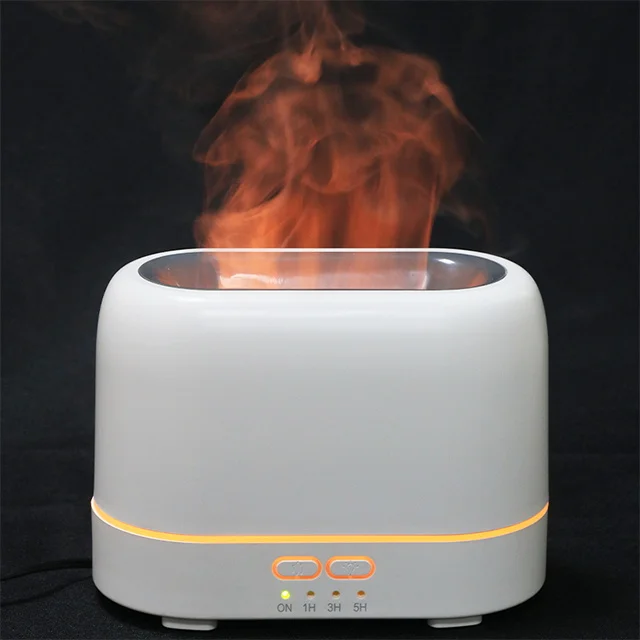 200ml plug in electronic fire blue flame cold air aroma diffuser scent essential oil humidifier home office diffuser flame