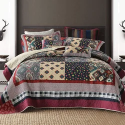 New special design bohemian style bedspread quilted prices cheap Double bed