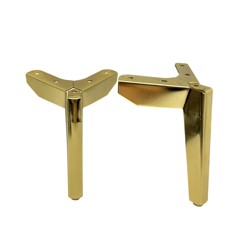 Pinlong Gold Cabinet Base Leg Table Bed bedside Furniture Feet  Desk Couch Leg Iron Furniture Sofa Support Legs