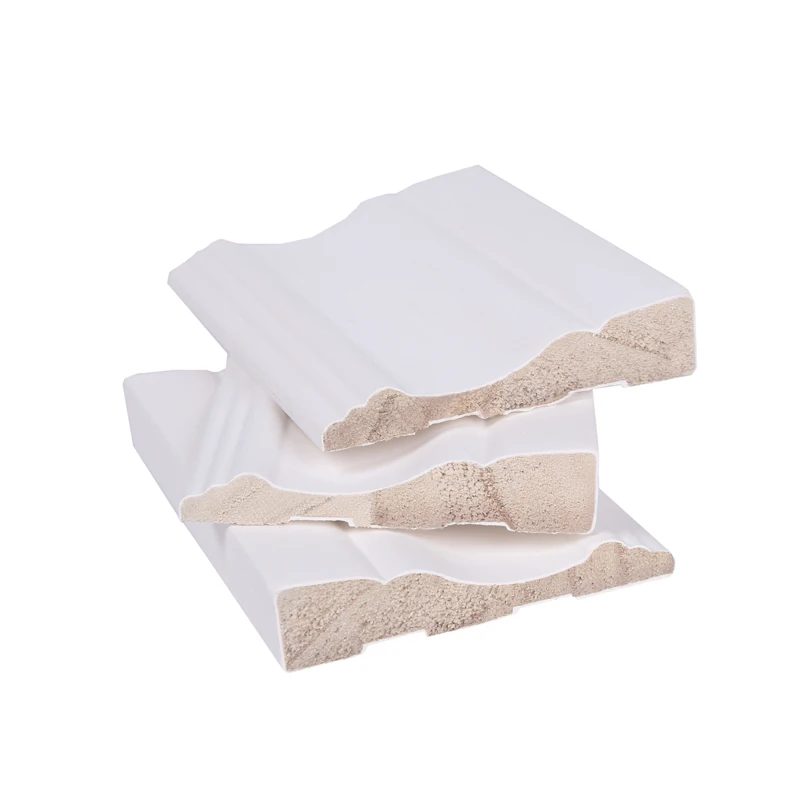 Custom Popular White Primed Colonial    casingMoulding for Indoor Decoration
