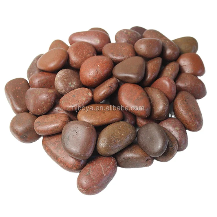 Polished Brown Pebble Stone Gardening Stone