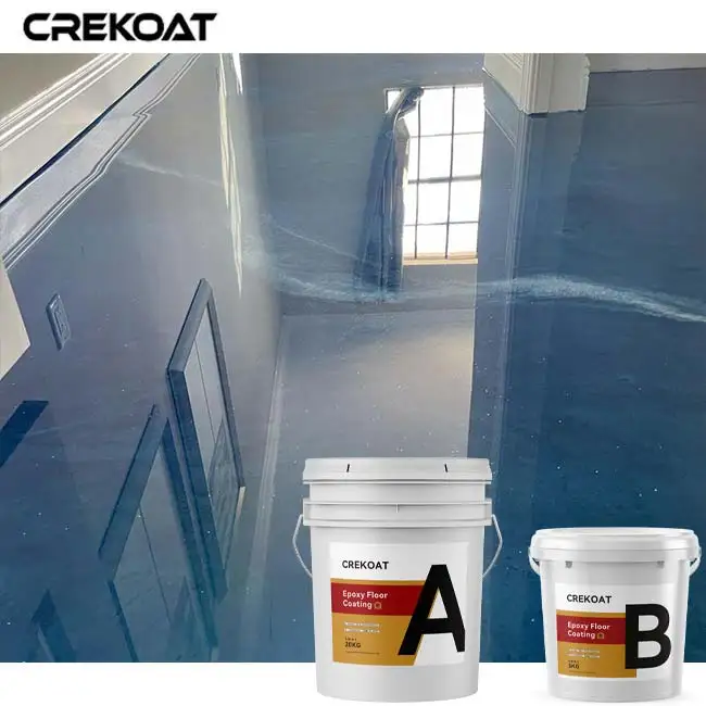 Commercial Concrete Resin Flooring Residential Gray Metallic Epoxy Floor