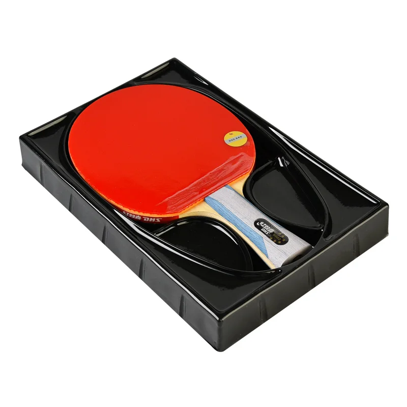 DHS 6-star Horizontal Vertical double-sided rubber professional PingPong Racket table tennis bat