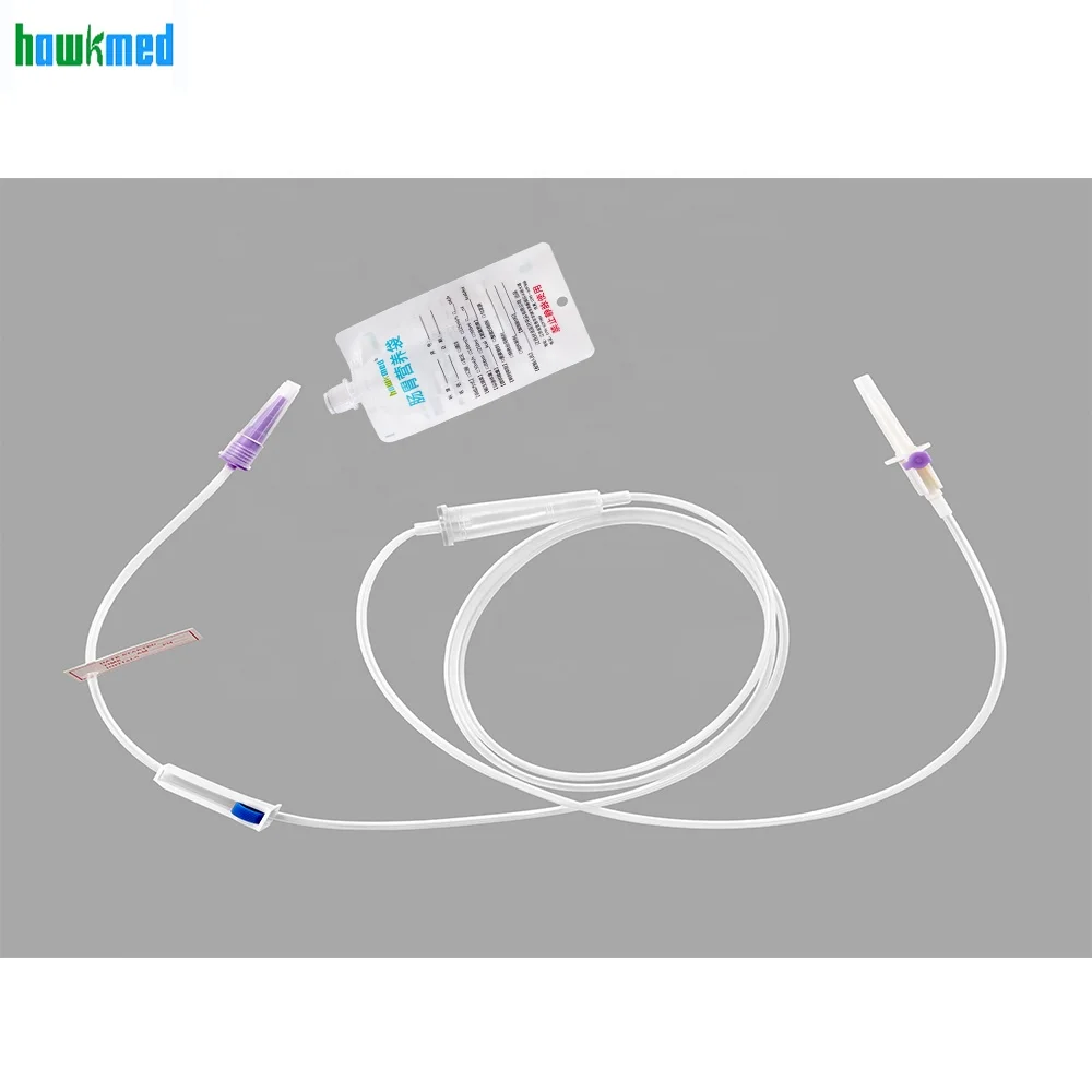 Hot sale Body Safe PVC Medical Stomach Gastrostomy Tube Gravity Type Feeding Tube Bags System