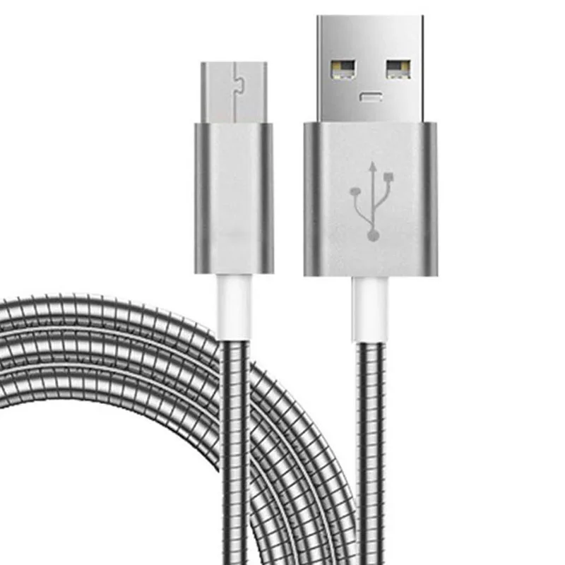  Мобильный ip/телефон Сэм TYPE-C для быстрой зарядки металлическая пружина из нержавеющей стали Прочный usb сильный кабель