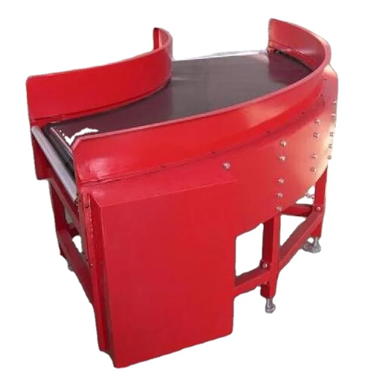 Turning conveyor curved price pvc pu stainless steel conveyor belt for conveying bag material to use conveyor DWS system