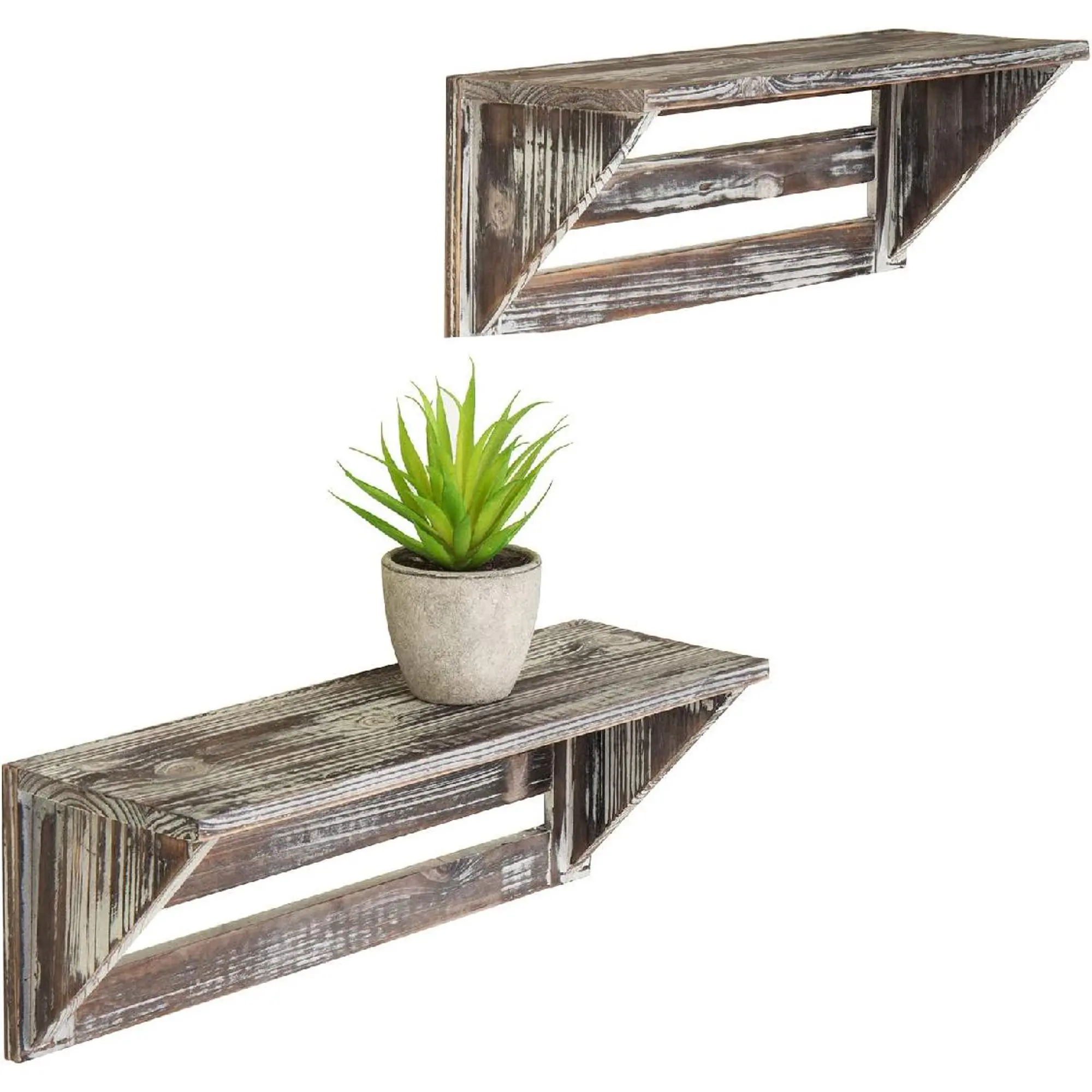 Rustic Farmhouse Decor Wood Wall Shelves for Bathroom Kitchen