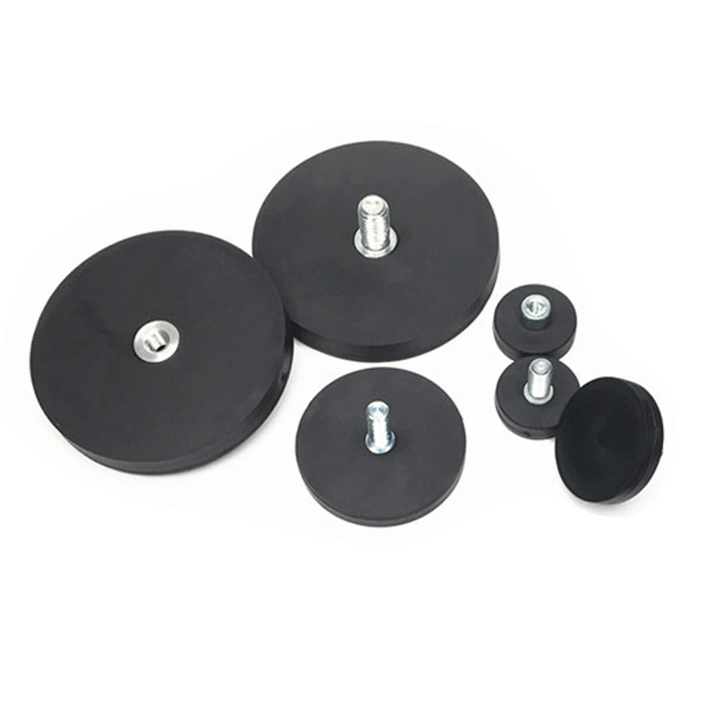 Factory cheap circular rubber coated magnet magnetic base installation rubber coated neodymium magnet