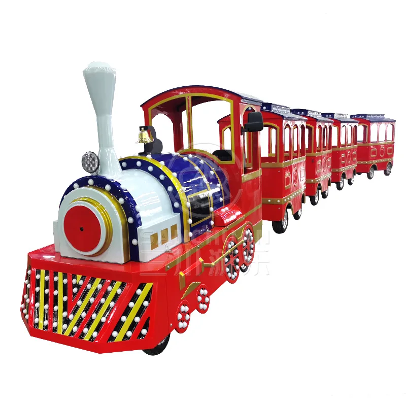 Popular Electrique Miniature Indoor Kids Mini Express Electric Battery Power Drive Shopping Mall Trackless Train For Sale