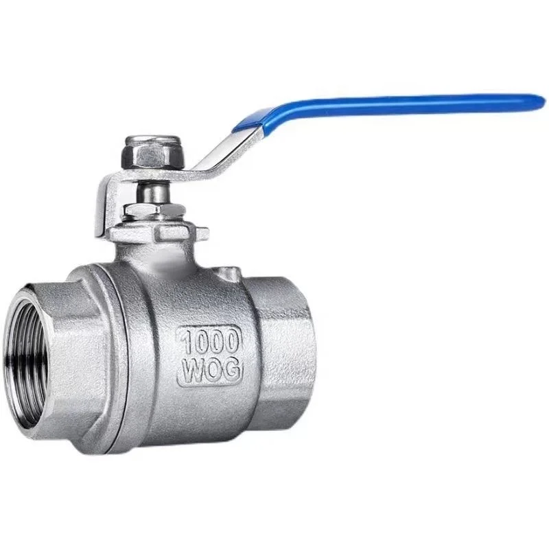 Stock High-Quality BSTV 2PC  Lron/MS Ball Valve -3/4in (DN20) 201 SS, Manual Control for Various Media: Gas, Water, Oil