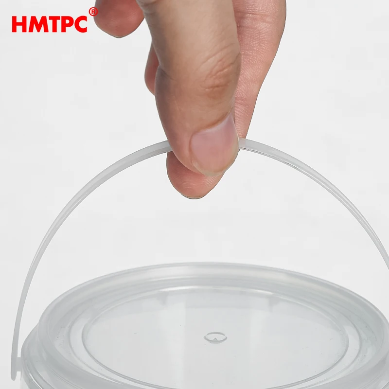 300ml Transparent Plastic Buckets Hand Carryable Plastic Fruit Box Jar Oatmeal Pail Yogurt Pot Barrel Cheap Raw Material