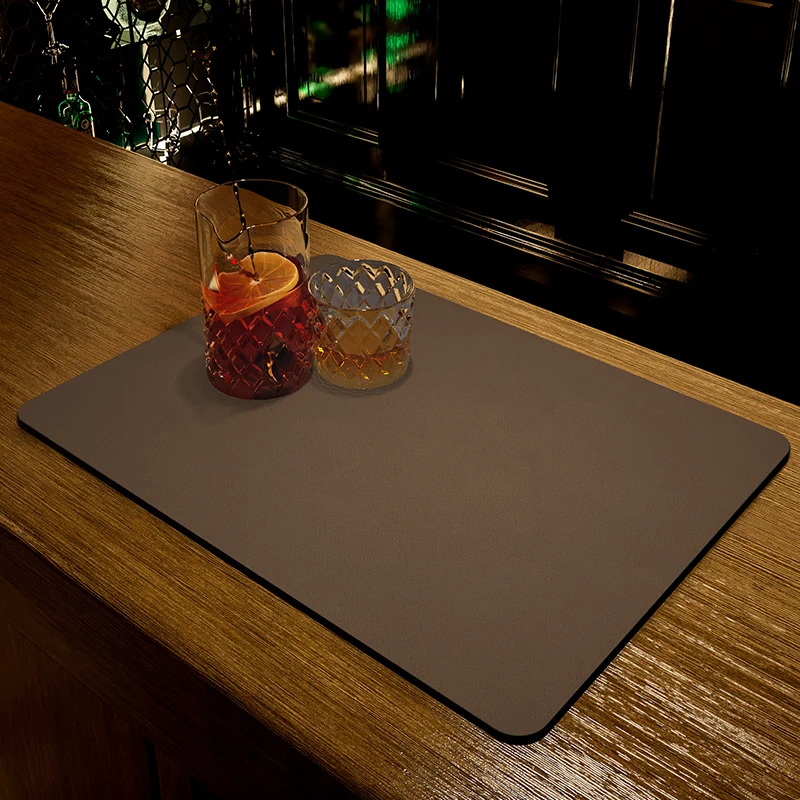 Custom placemat super absorbent letter diatom mud Diatomite diatomaceous earth table mat plate mat dining table