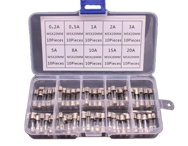 IEC Glass Fuses 5x20mm Automotive electronic glass tube electronic fuses