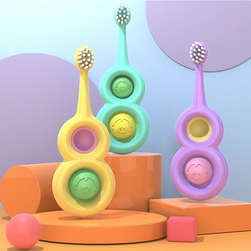 
Baby Training Toothbrush Soft Bristles Cute Design Kid Toothbrush for 2-6 years old 