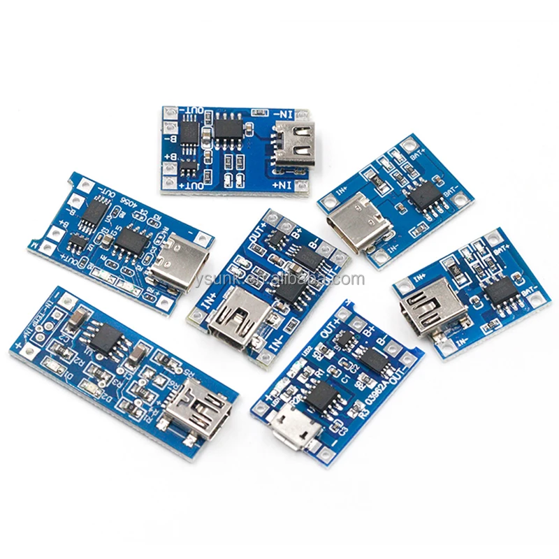 TP4056 development board charging module with charging protection MICRO USB 1A