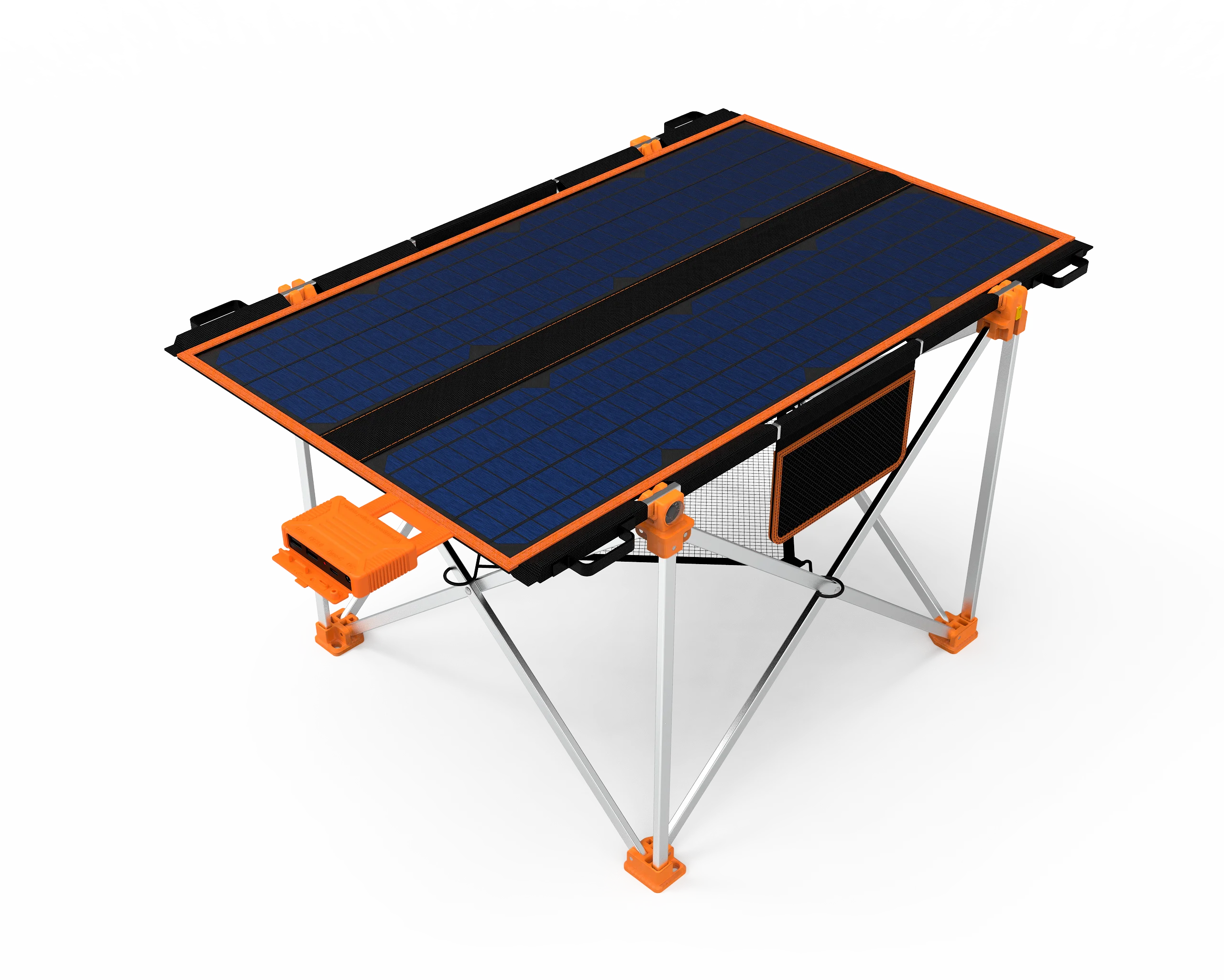 Портативный складной стол для рыбалки на солнечной батарее для зарядки фонарика умные походные столы на солнечной батарее