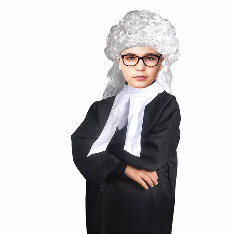 Customized holiday cosplay toy lawyer dress up costume fancy child judge costume sets