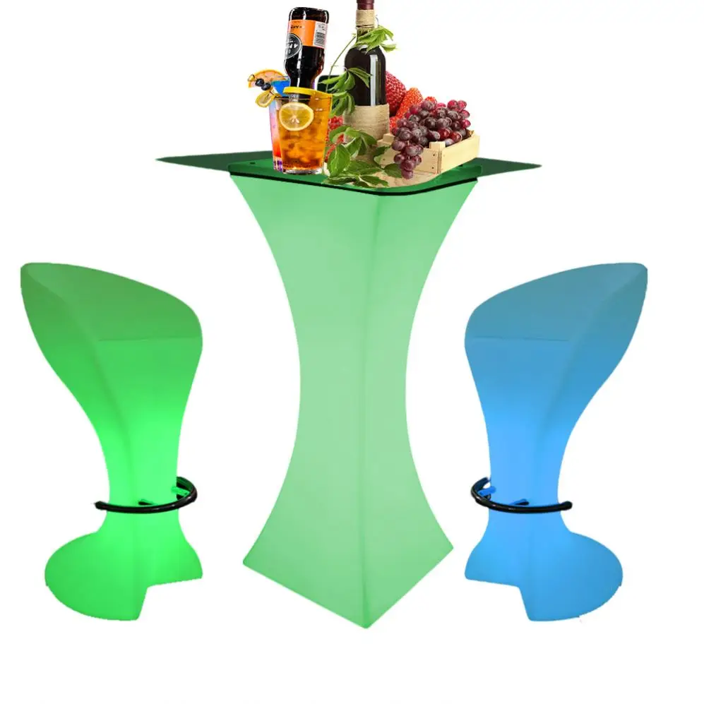 bar tables and chairs for sale /outdoor event coffee tea home bar party led lighting cocktail table and chair pub furniture set