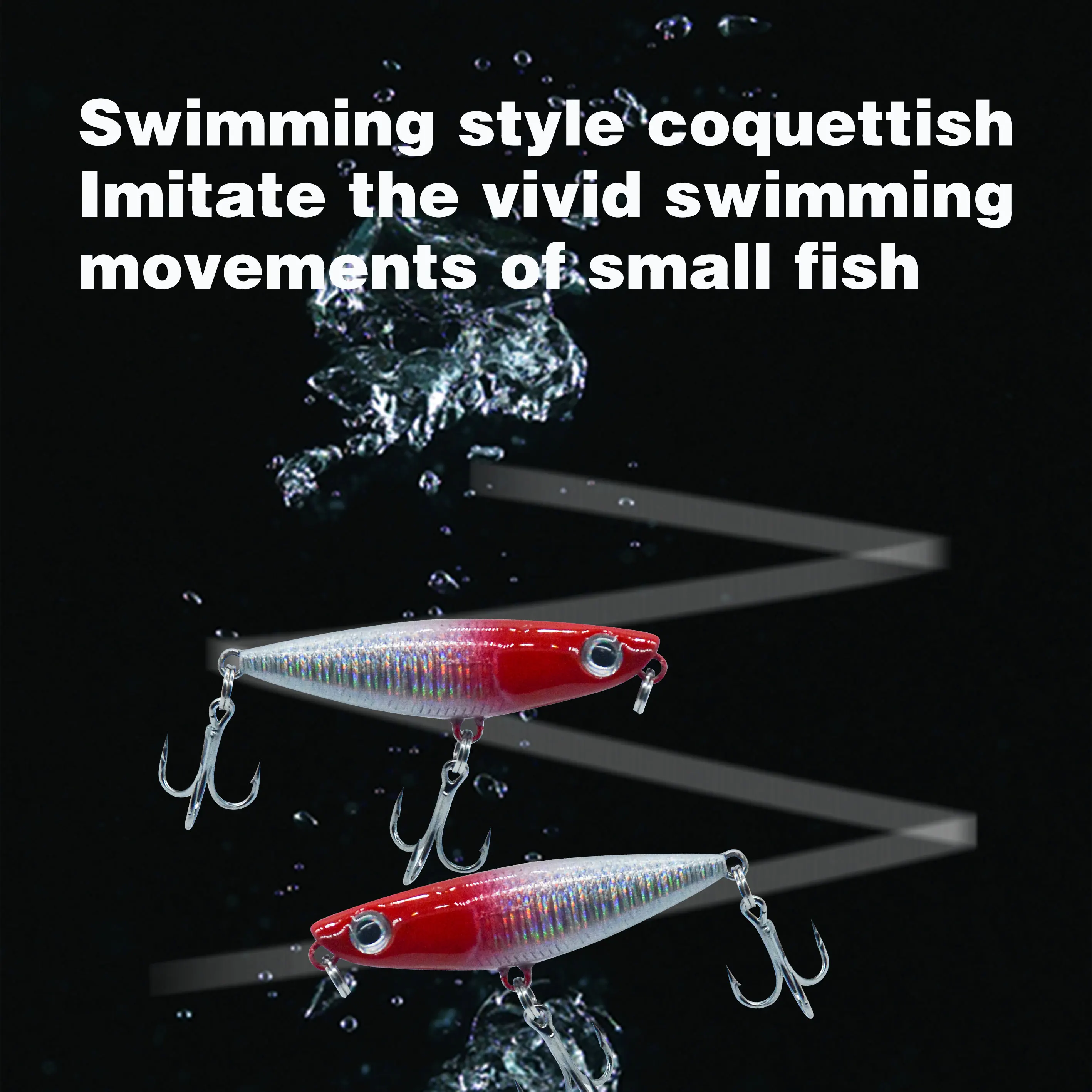 Wholesale discounts price 43mm 1.8g Top Water Fish Baits Fishing Lures Bait Walk Dog Floating Pencil Lure for bass