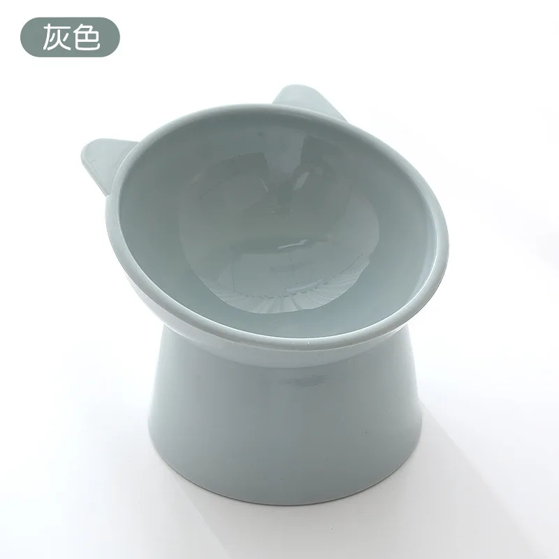 Slant Mouth High Foot Neck Protection Food Bowl Pet Ceramic Pet Bowl Single Cat Pet Bowl Ceramic