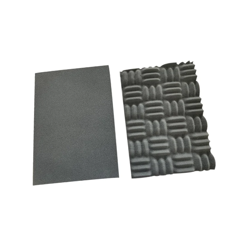 Hot selling Fireproof colorful high density PU foam sponge with self-adhesive tape acoustic foam panels