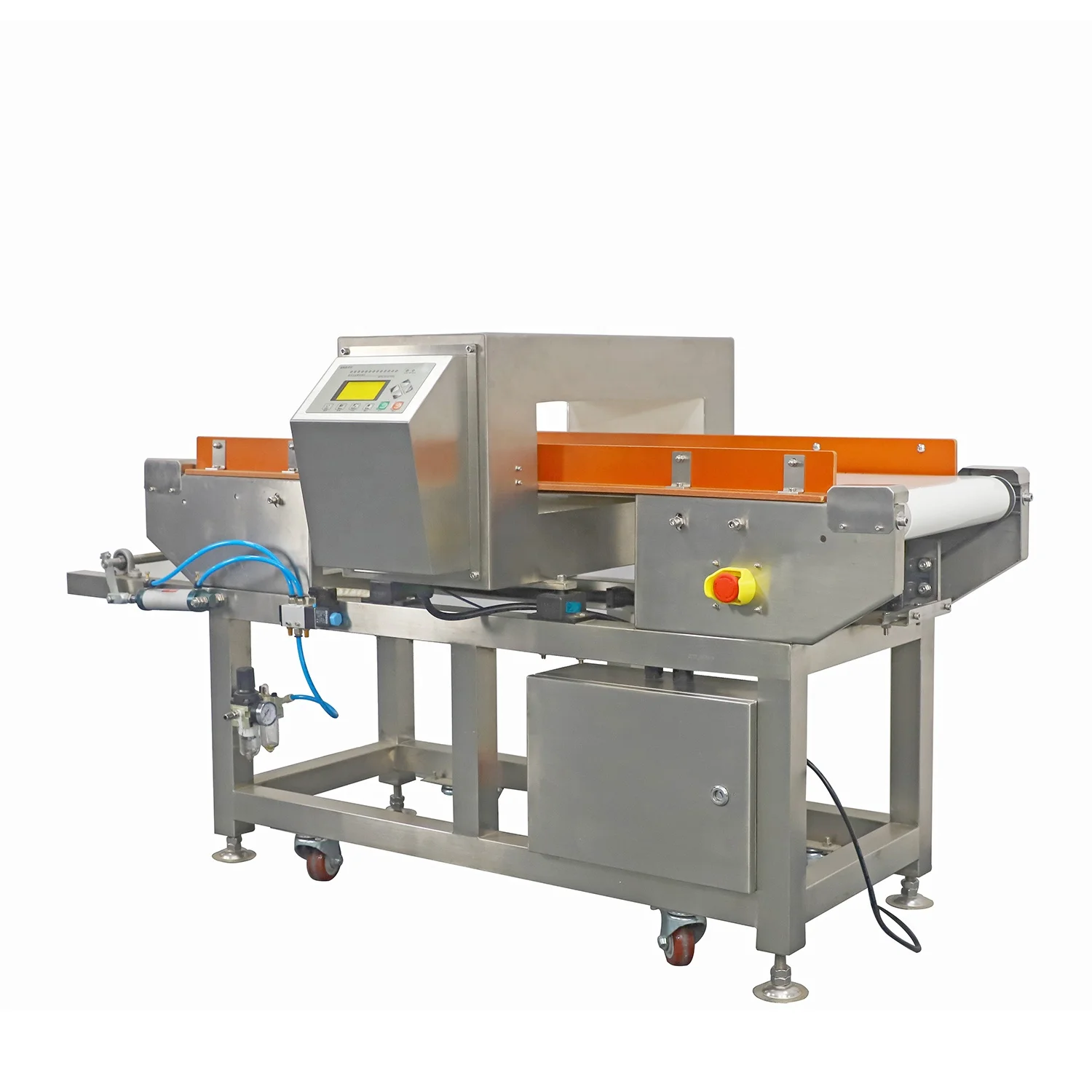 304 stainless steel cold drawn process intelligent all-metal detector can be customized a variety of rejection devices