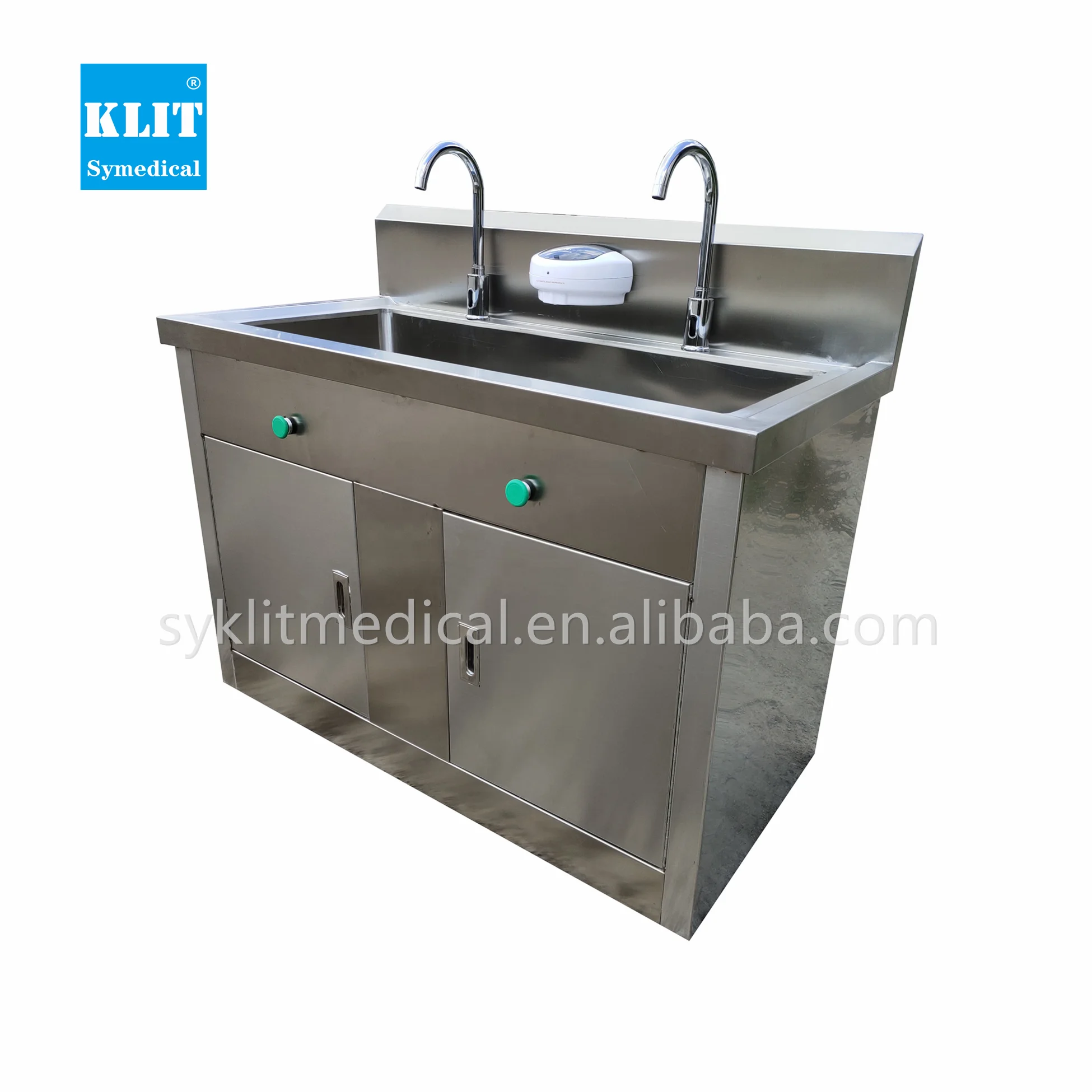 KLIT Customized Hospital Use 304 Stainless Steel Scrub Sink Medical Hand Sink