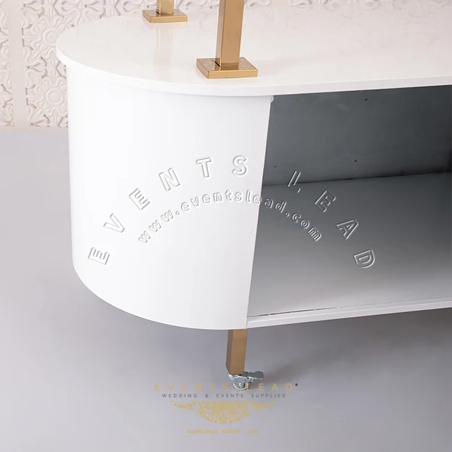 High Quality White Stainless Steel New Products Candy Cart Wedding Party Supplies