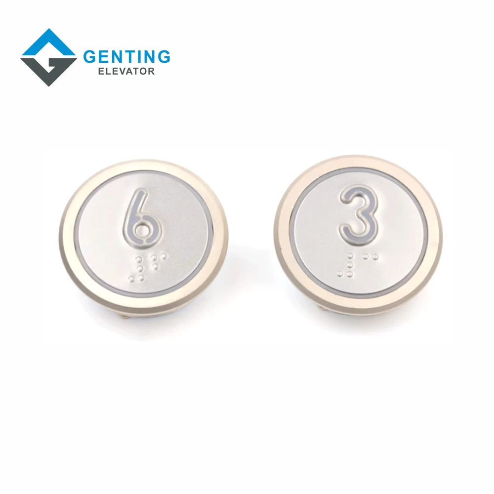 Elevator lift parts BLT elevator push button MVLA2-1 White light