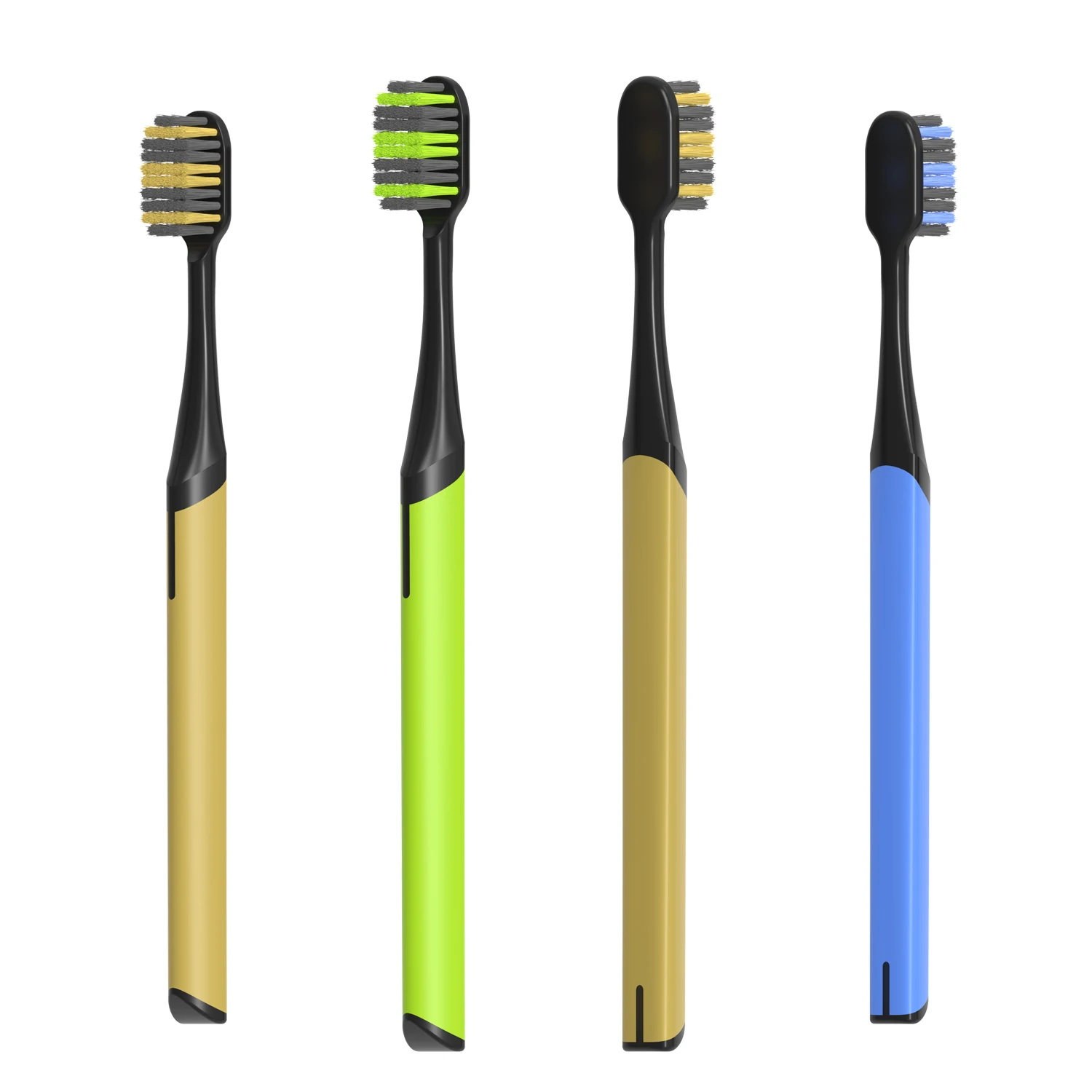 Home Use Soft Plastic Manual Adult Toothbrush With Wide Head Nylon 610 Bristles Dental Care Custom Logo Toothbrush For Adults