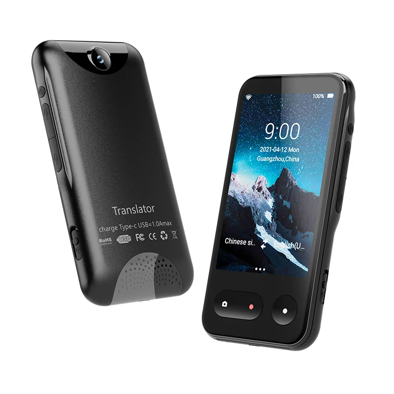 T7 138 Languages Two-Way Instant Speech Voice Translator Multi-Languages Online Translation 4G SIM Card Translate Machine