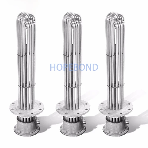 Customize 3phase 380v 480v flange immersion heater for oil tank