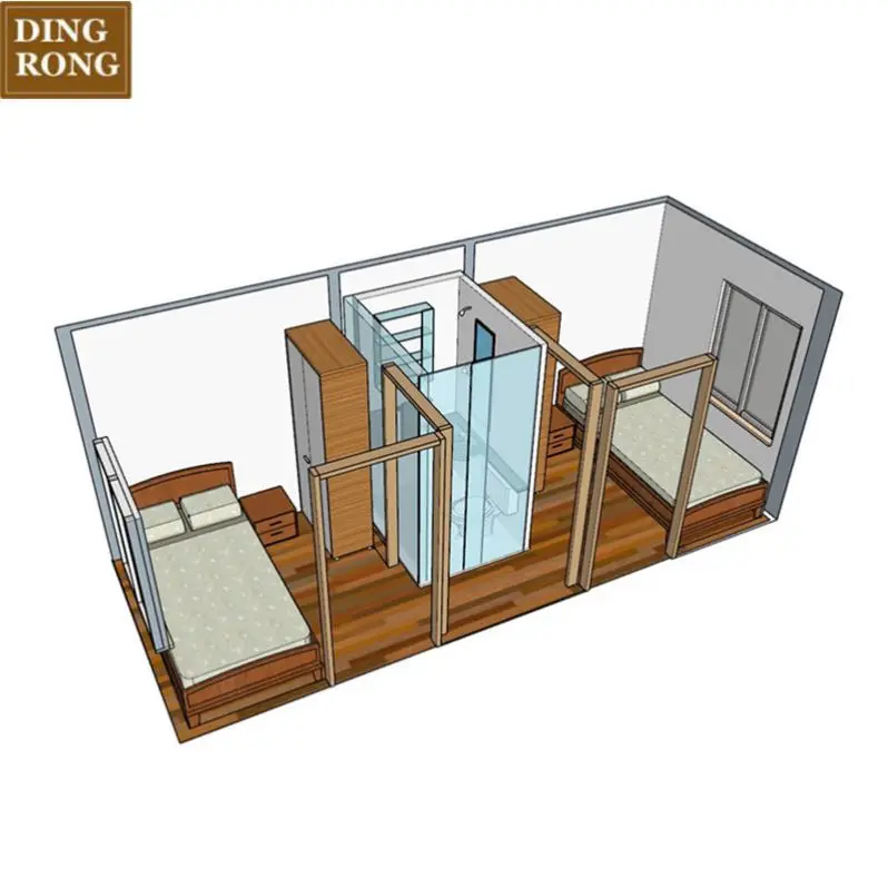 combined design fiberglass mobile room sleeping container of china