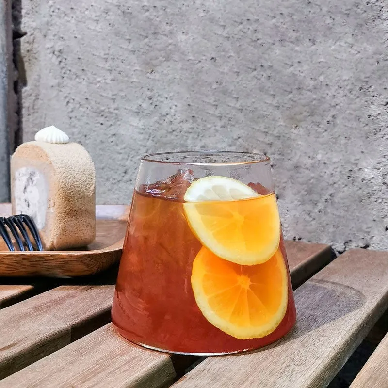 Amazon best-selling Mount Fuji Beer Glass 360ml Creative Milk Cup Transparent Borosilicate Glass Japanese Fujiyama Creative Cups