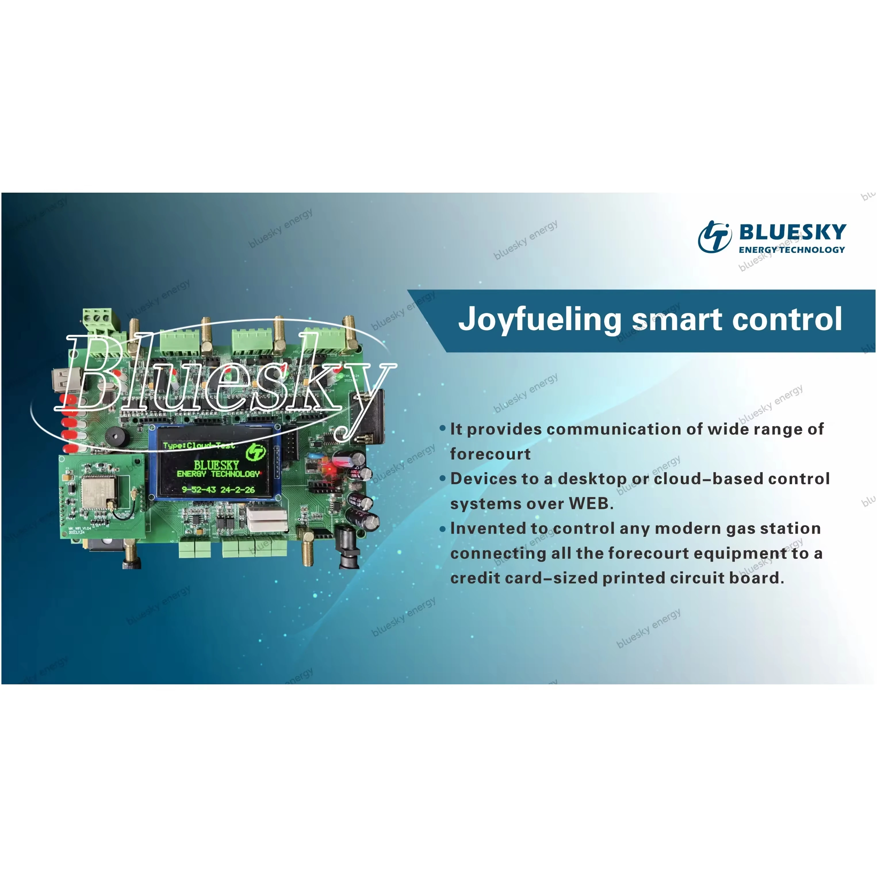 Bluesky remote management tanker pump diesel gasoline tanker system software