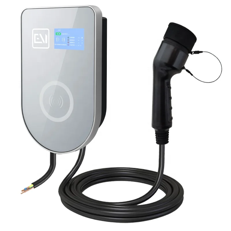 EV Charger ZR-EUO07-2 European standard Charger with 3.5-inch LCD 230V 32A 7KW Home bluetooth Charging