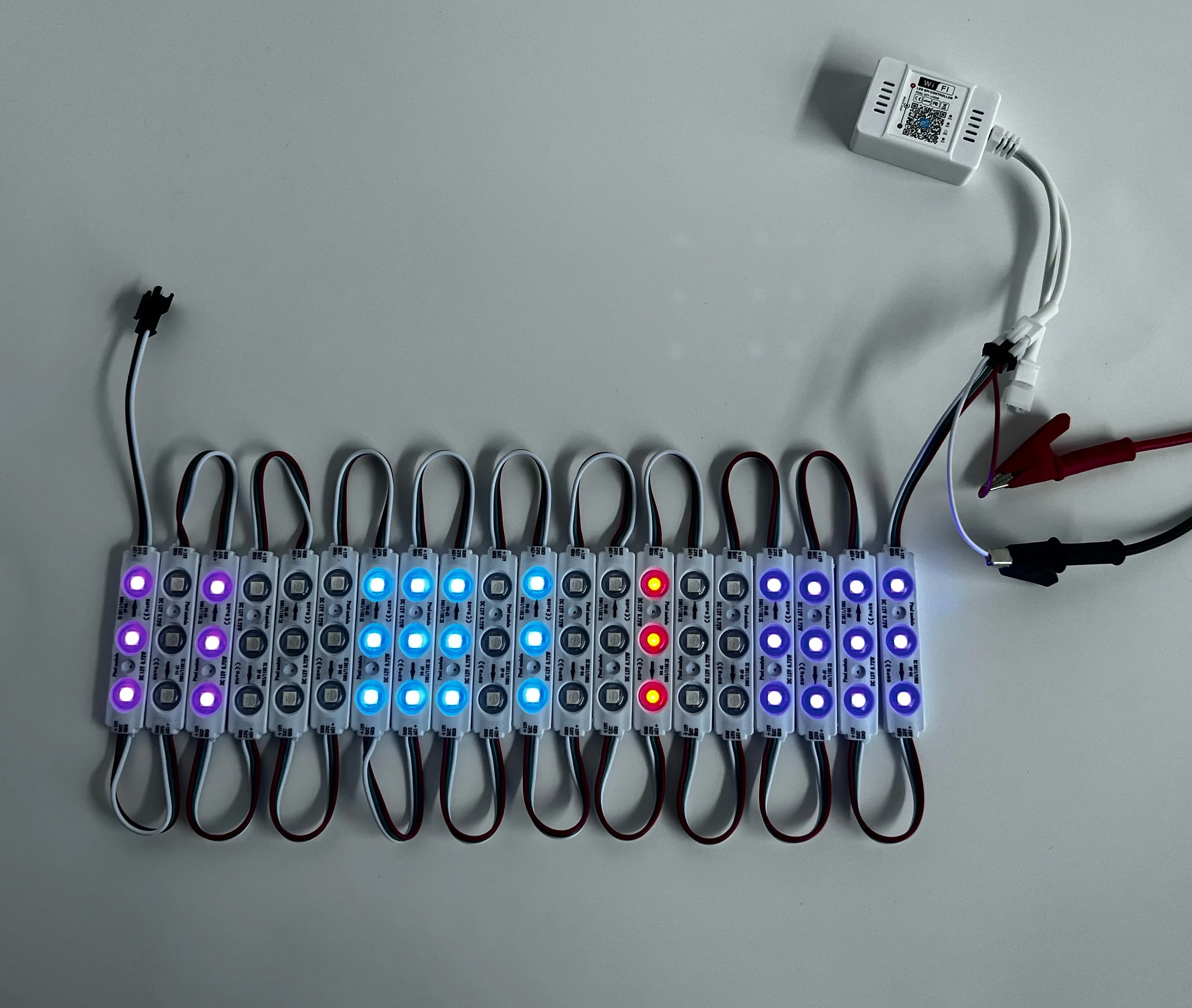Полный цвет RGB Magic DMX SPI DC 12 В 0 72 Вт 3LED SMD 5050 высокое качество IC полноцветный светодиодный модуль