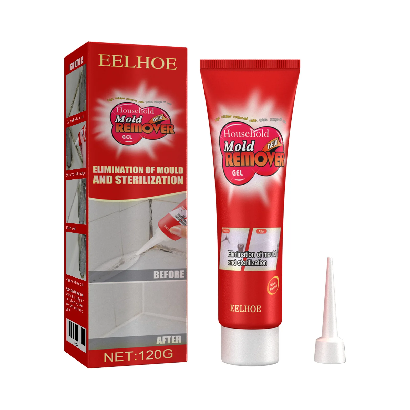 Mildew Removing gel Furniture tile Mildew Removing Wall Wall cleaner Mildew removing gel 120g