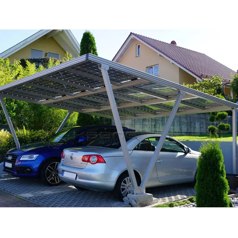 Kseng Carport Racking 10 Kw Solar Parking Structure Pv Solar Panel Kit Carport Solar Roof System Carports For Car Parking