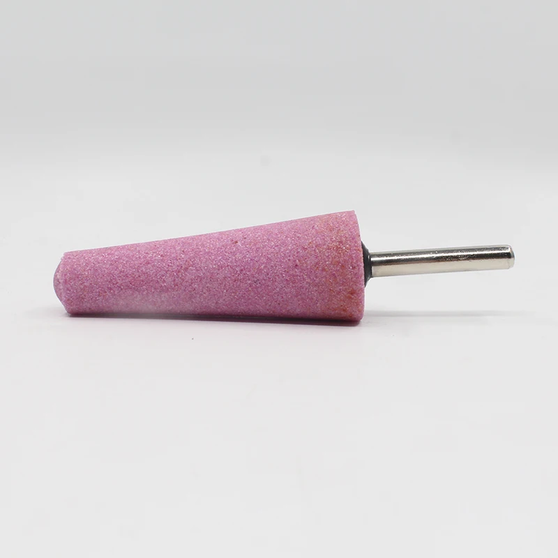 Pink Abrasive Stone Heads For Dremel Rotary Tool - 1/4 Inch Shank A3 Mounted Point