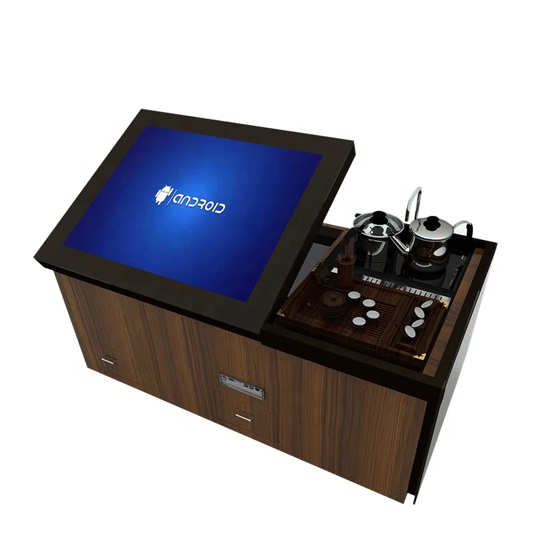 
2019 New design 55 inch Multi function coffee table with lcd smart touch screen 