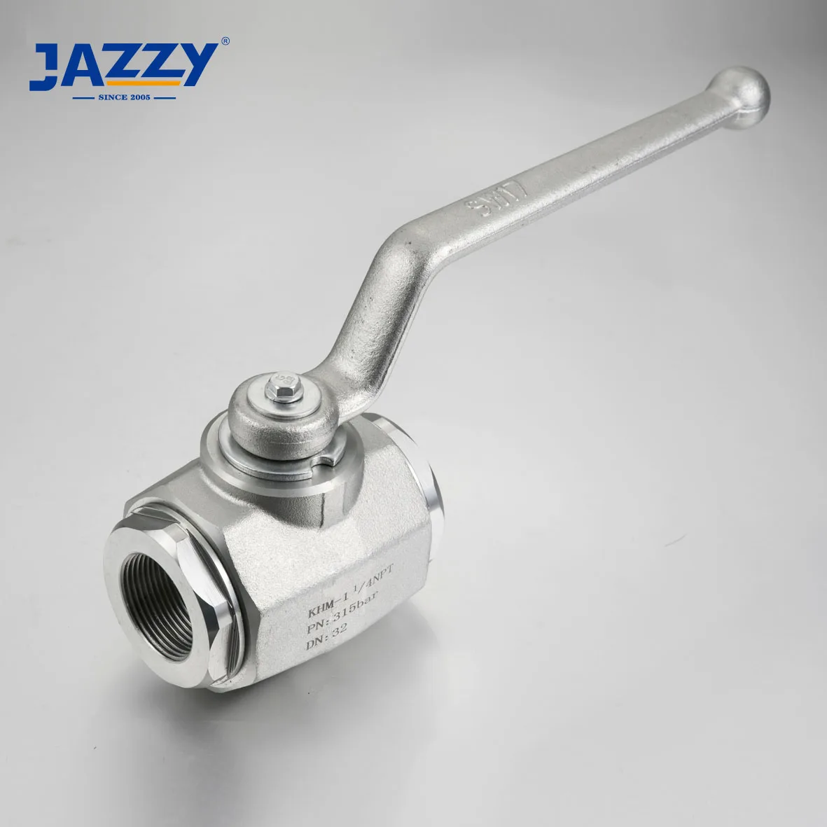 JAZZY KHB3K Series Multi-Way Manifold Mounted Ball Valves Three-way ball valve SAE Flange Hydraulic High Pressure Ball Valve