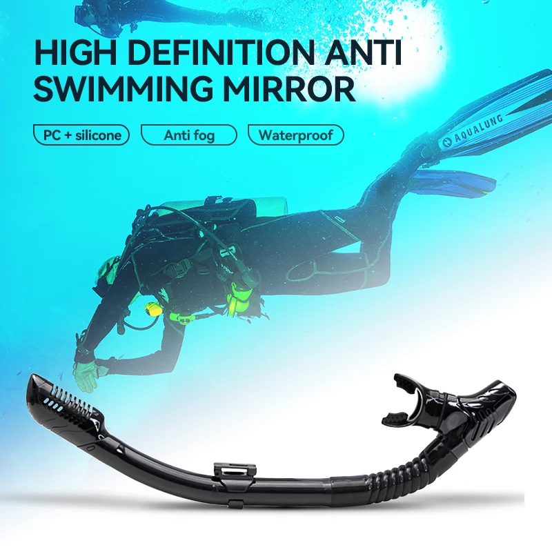 Good price rotatable headband liquid silicone mouthpiece swimming snorkel frontal tube for training diving snorkeling