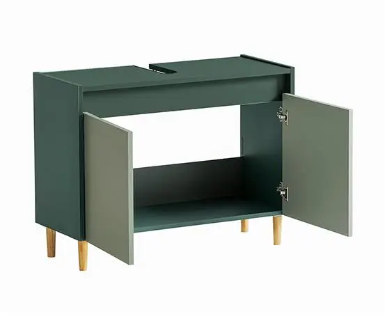 Сертифицированное качество, Лидер продаж, 80 см, деревянный PB + Меламиновый шкаф для умывальника с 2 дверями