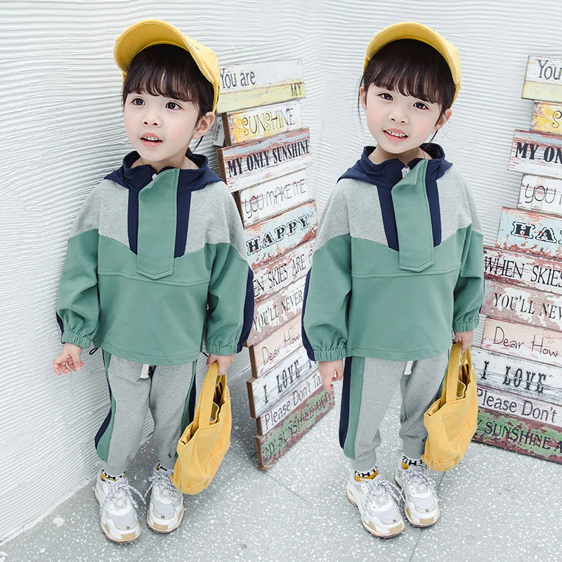 
Boutique Hip hop style children knitting jacket and pants kids little girls clothing set 