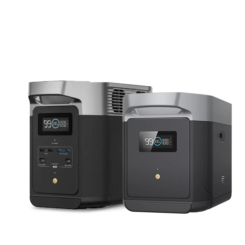 EcoFlow DELTA 2Max + delta 2 Max дополнительная батарея 1024Wh LI-Polymer Быстрая зарядка USB интерфейс пластиковый материал 1800 Вт выходная мощность